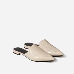 Everlane boss mule, size 8.5, bone patent